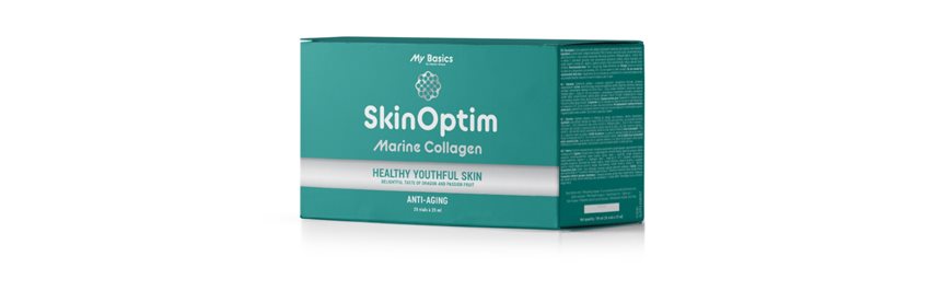 Skin Optim - Morski kolagen, kwas hialuronowy, witamina C, E, Cynk, Selen, Biotyna, Niacyna